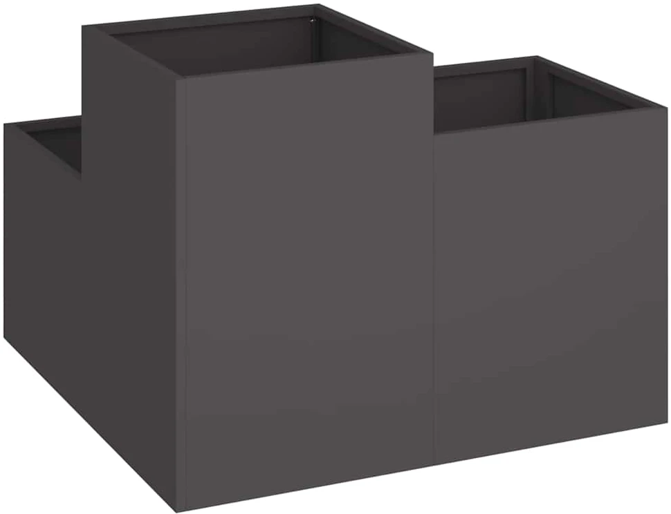 Sodo vazonas Juoda 80 x 80 x 60 cm Plienas