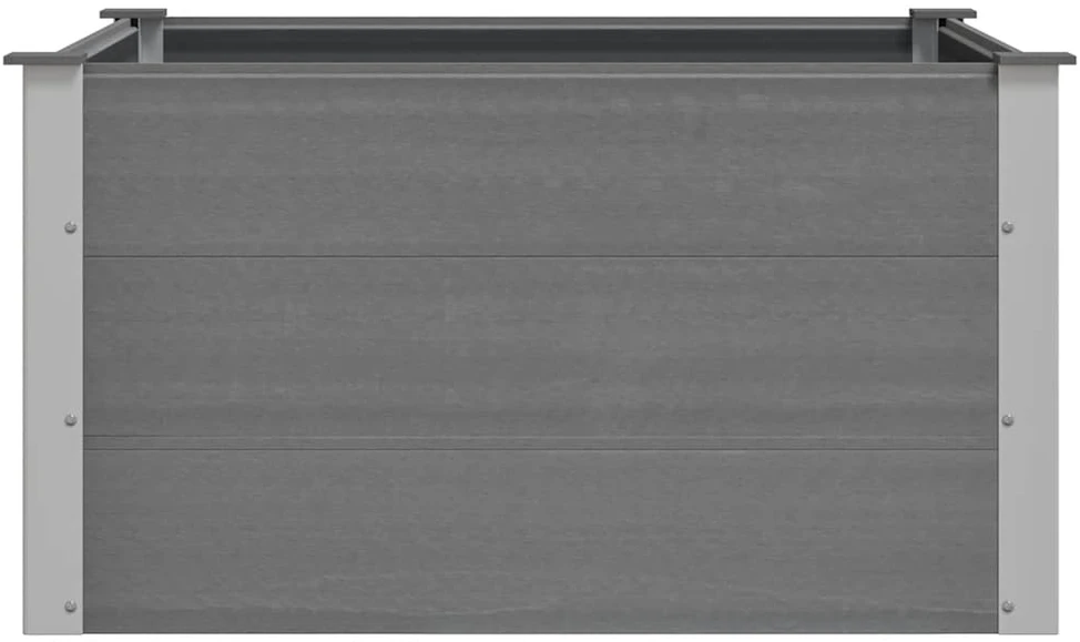 Sodo vazonas, pilkas, WPC, 100x100x54cm, aukštas