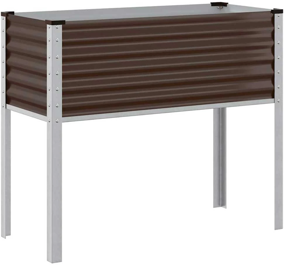 Sodo lovelis, rudas, 100x41x90cm, plienas