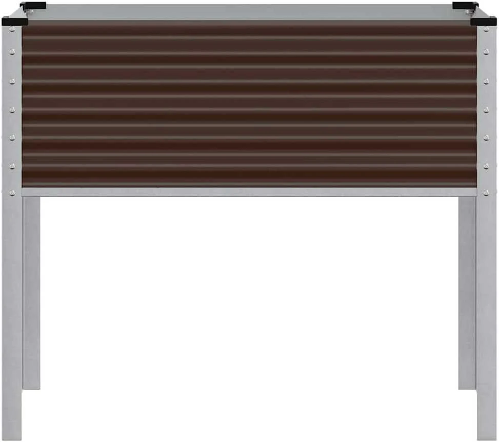 Sodo lovelis, rudas, 100x41x90cm, plienas