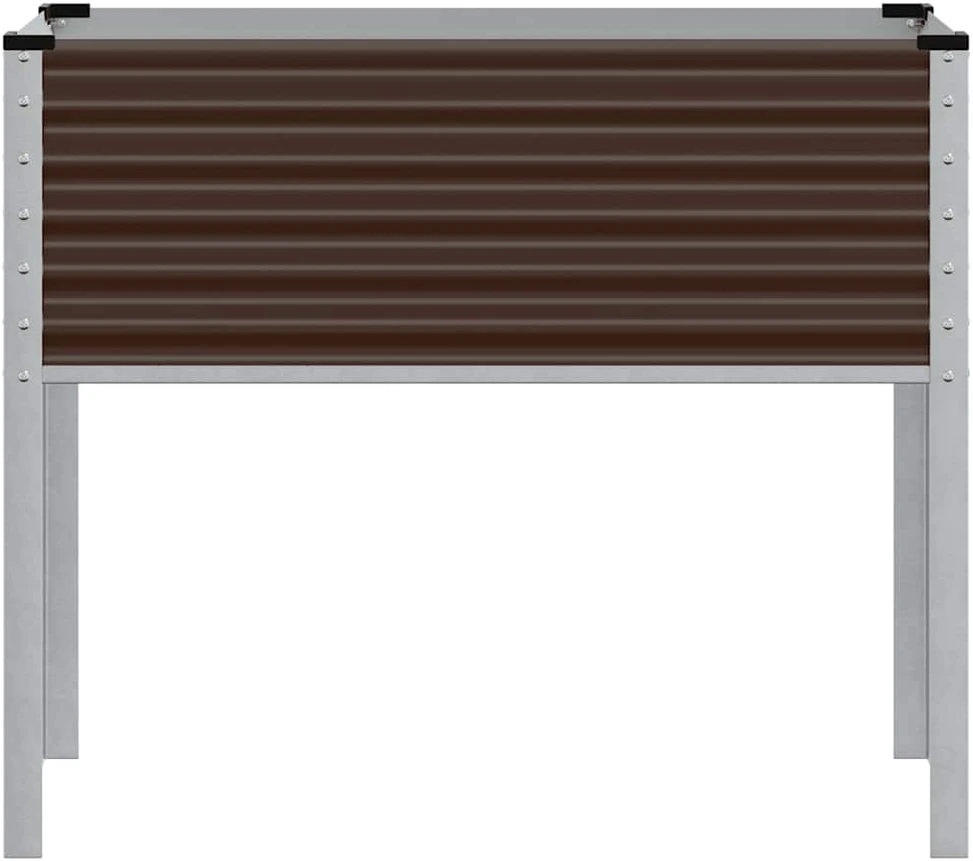 Sodo lovelis, rudas, 100x41x90cm, plienas