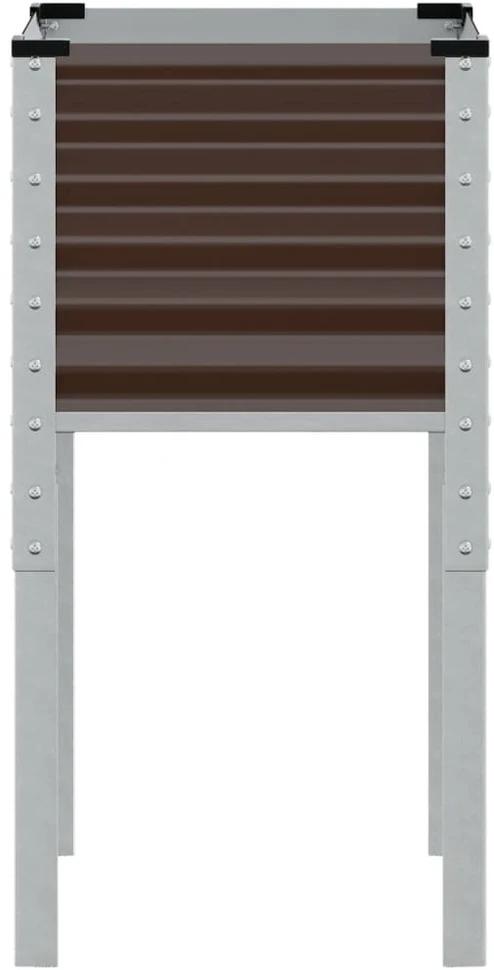 Sodo lovelis, rudas, 45x45x88cm, plienas
