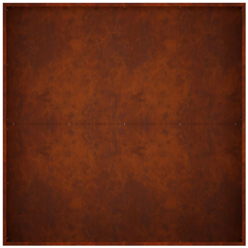 Sodo vazonas Rūdijanti 100 x 100 x 30 cm