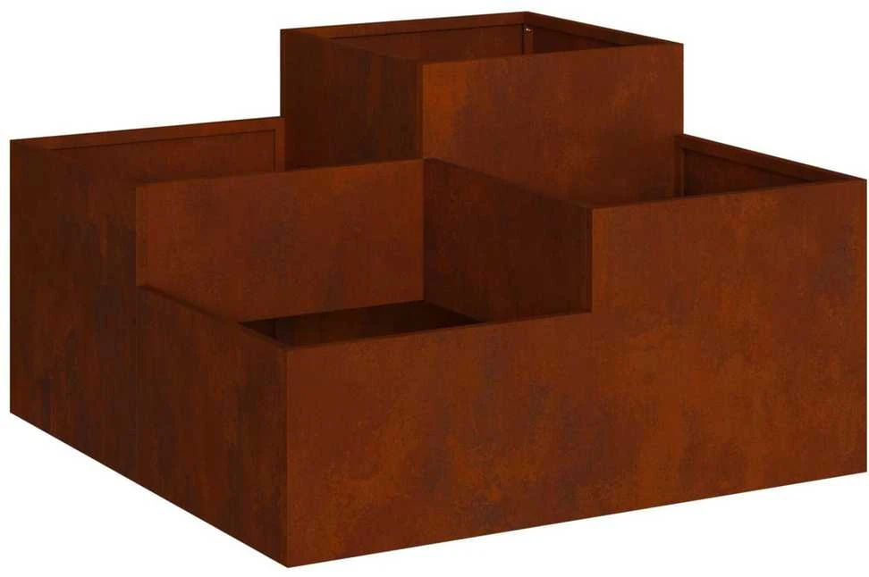 Sodo vazonas Rūdijanti 100 x 100 x 48 cm