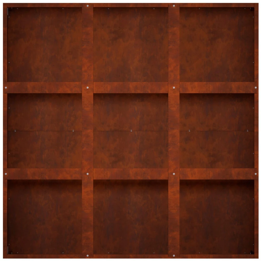 Sodo vazonas Rūdijanti 100 x 100 x 50 cm