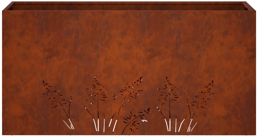 Sodo vazonas Rūdijanti 100 x 20 x 49 cm