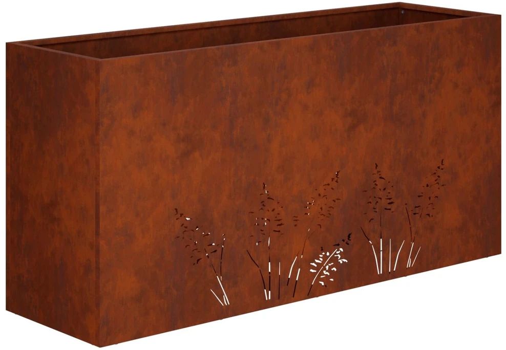 Sodo vazonas Rūdijanti 100 x 20 x 49 cm