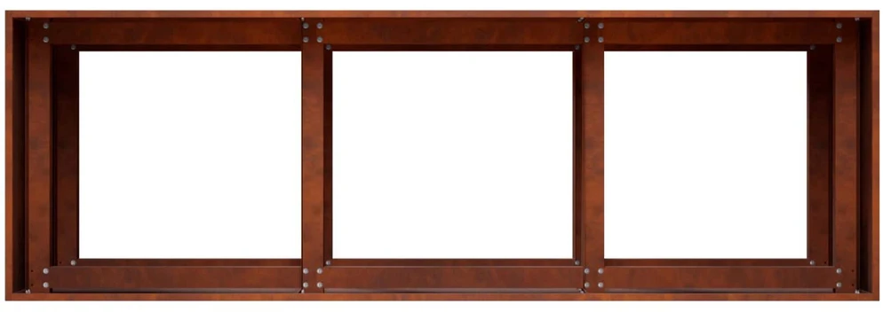 Sodo vazonas Rūdijanti 120 x 40 x 60 cm