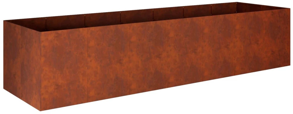 Sodo vazonas Rūdijanti 280 x 80 x 60 cm