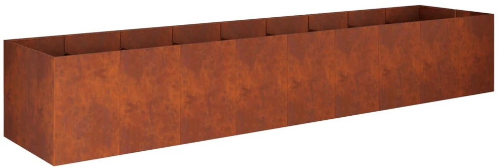 Sodo vazonas Rūdijanti 360 x 80 x 60 cm