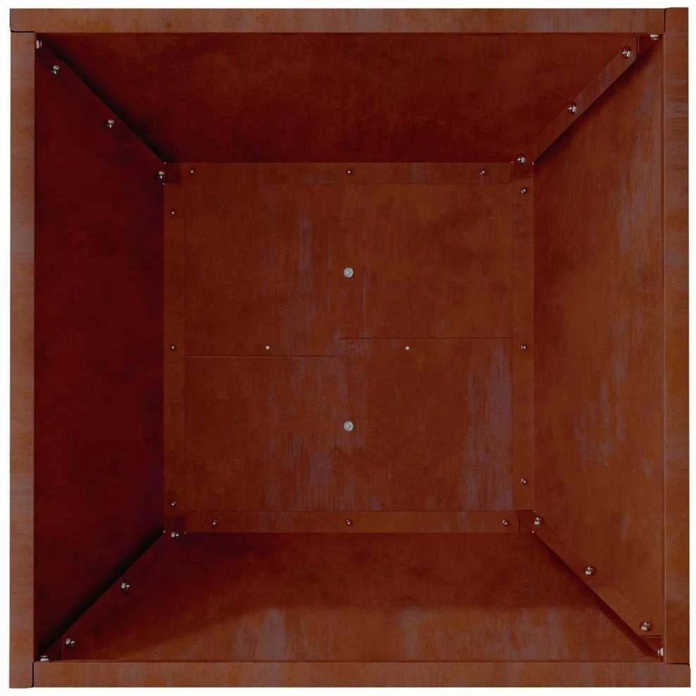 Sodo vazonas Rūdijanti 40 x 40 x 15 cm