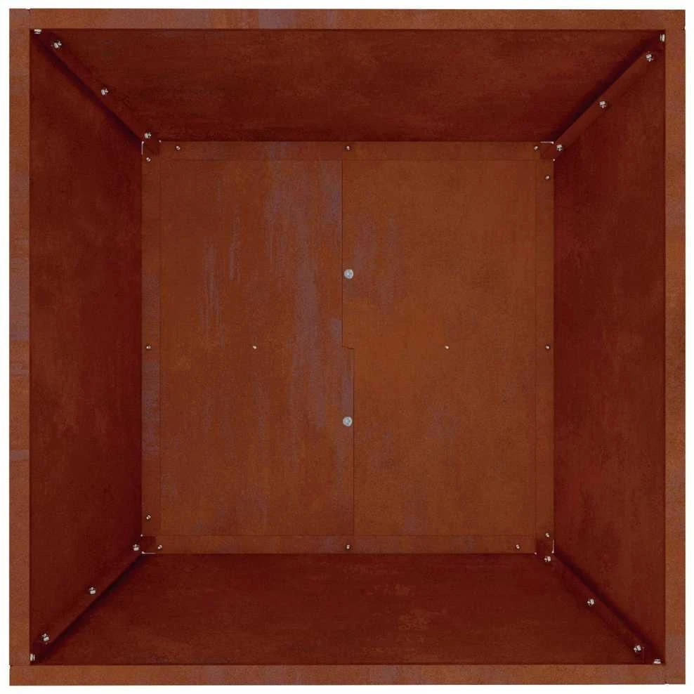 Sodo vazonas Rūdijanti 50 x 50 x 15 cm
