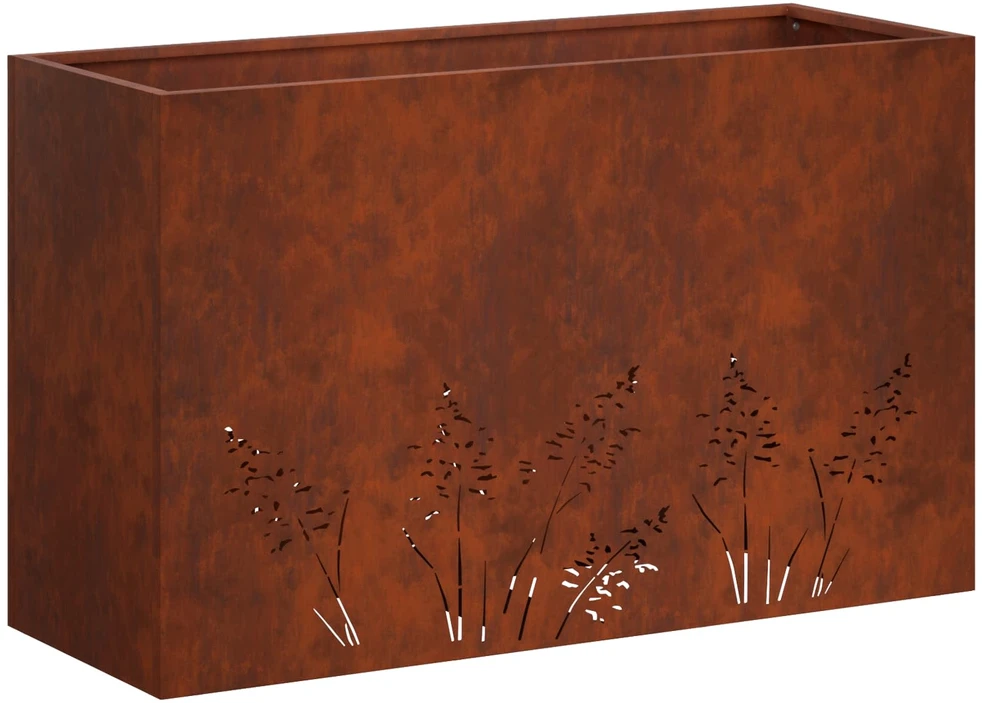 Sodo vazonas Rūdijanti 80 x 30 x 49 cm