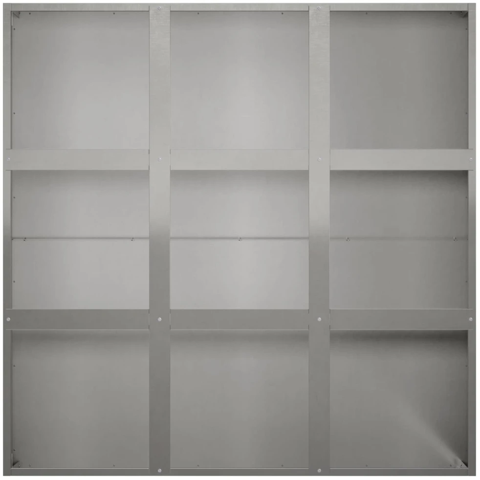 Sodo vazonas Sidabrinė 100 x 100 x 30 cm Nerūdijantis plienas
