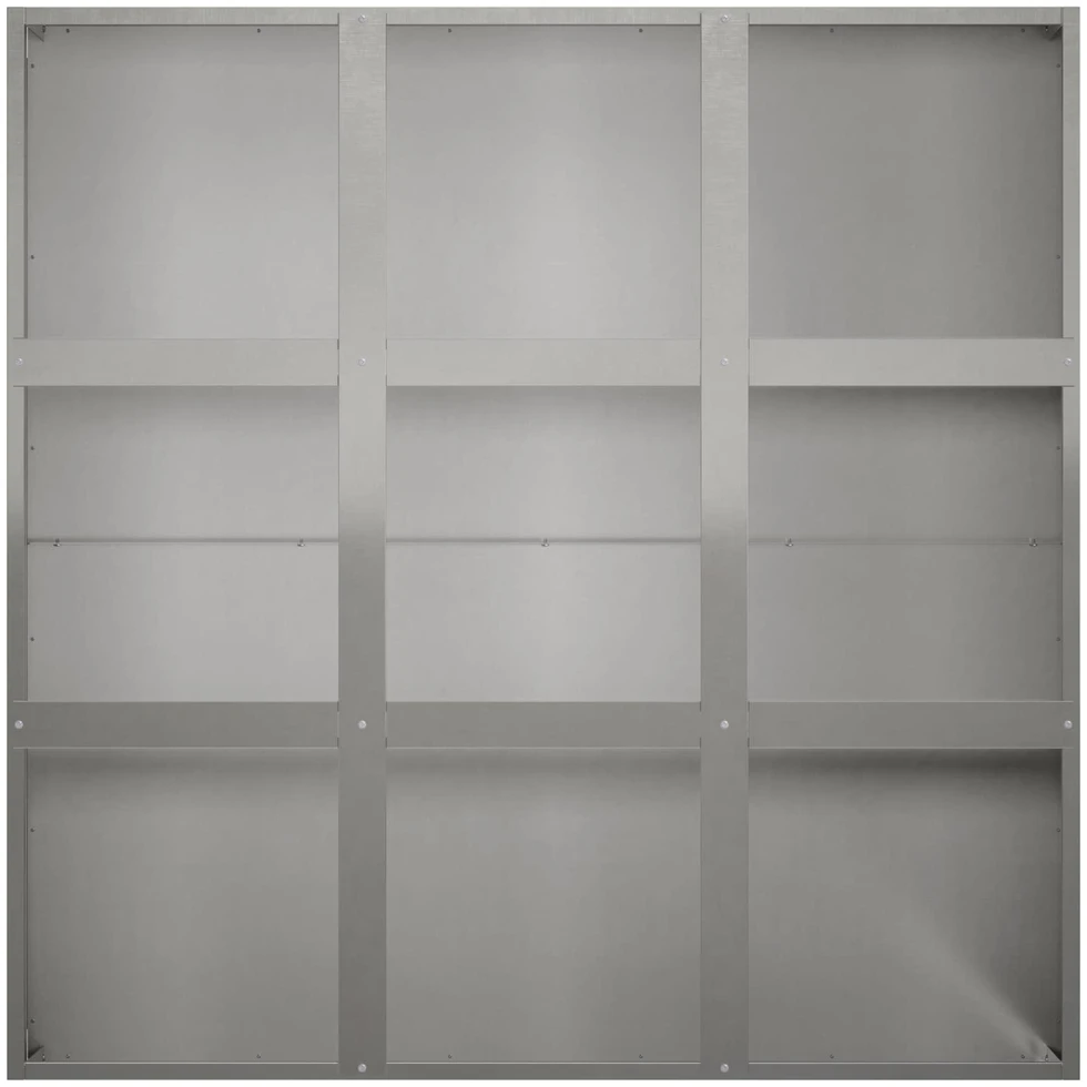 Sodo vazonas Sidabrinė 100 x 100 x 30 cm Nerūdijantis plienas