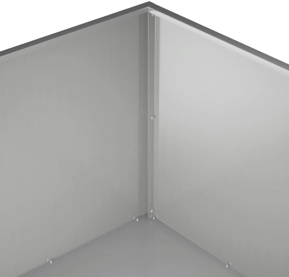 Sodo vazonas Sidabrinė 100 x 100 x 40 cm Galvanizuotas plienas