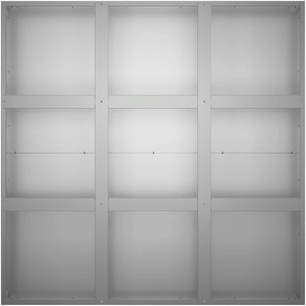 Sodo vazonas Sidabrinė 100 x 100 x 50 cm Galvanizuotas plienas