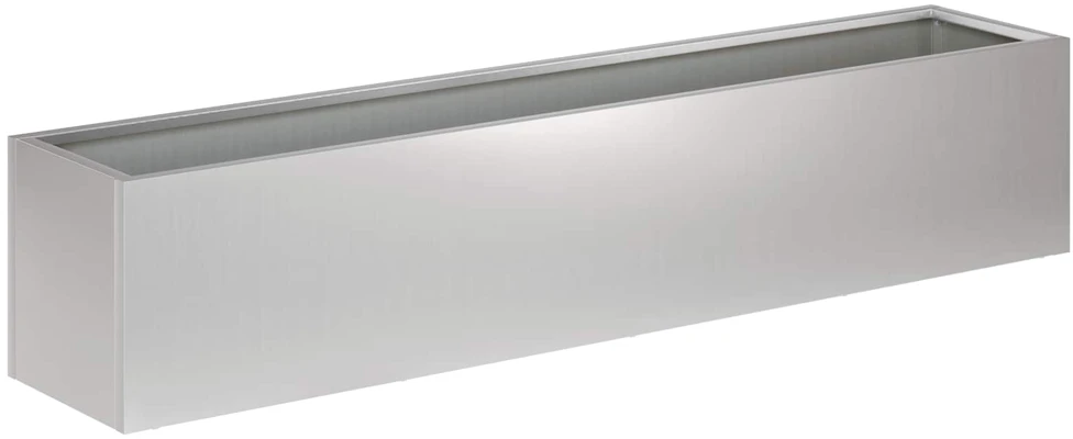 Sodo vazonas Sidabrinė 100 x 20 x 20 cm Galvanizuotas plienas