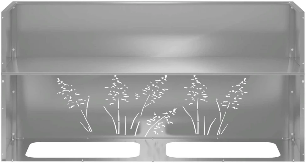 Sodo vazonas Sidabrinė 100 x 20 x 49 cm Galvanizuotas plienas