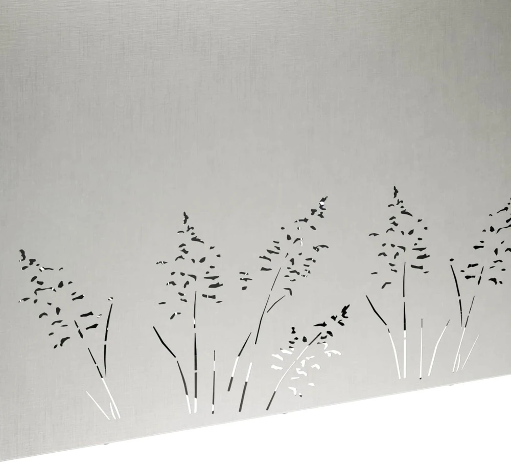 Sodo vazonas Sidabrinė 100 x 20 x 49 cm Nerūdijantis plienas