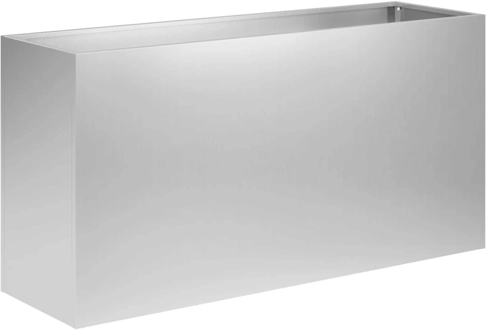 Sodo vazonas Sidabrinė 100 x 30 x 40 cm Galvanizuotas plienas