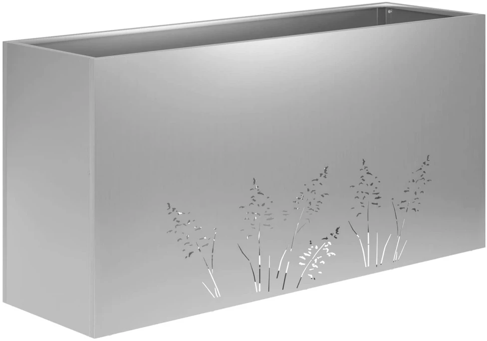 Sodo vazonas Sidabrinė 100 x 30 x 49 cm Galvanizuotas plienas