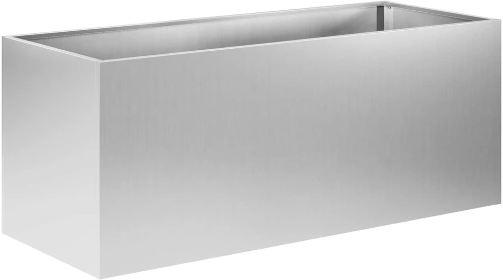 Sodo vazonas Sidabrinė 100 x 40 x 40 cm Galvanizuotas plienas