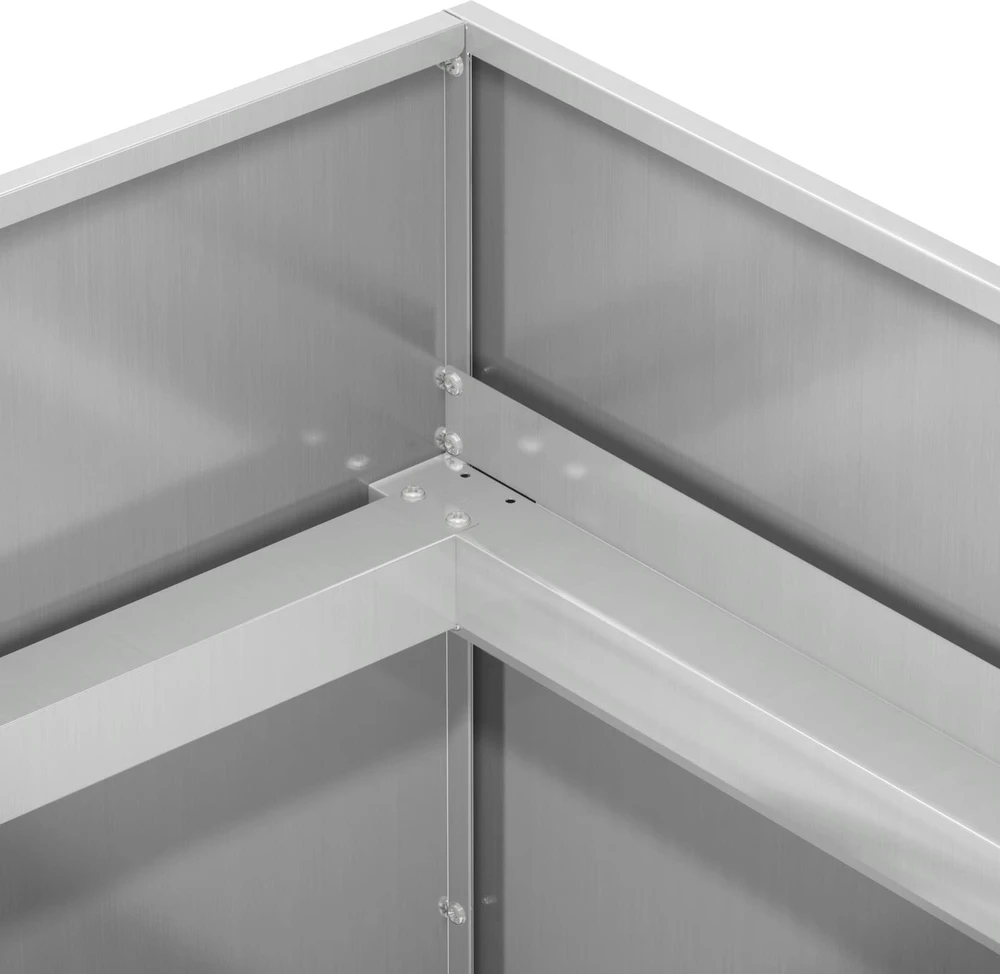 Sodo vazonas Sidabrinė 120 x 40 x 60 cm Galvanizuotas plienas