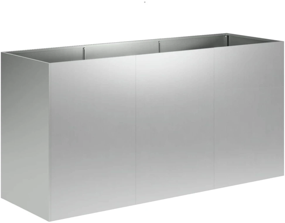 Sodo vazonas Sidabrinė 120 x 40 x 60 cm Galvanizuotas plienas