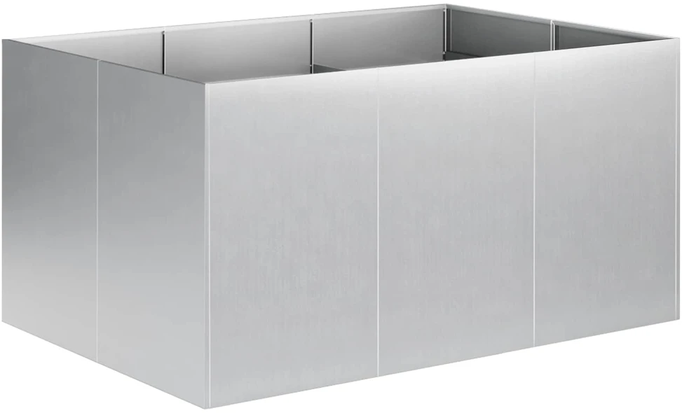 Sodo vazonas Sidabrinė 120 x 80 x 60 cm Galvanizuotas plienas