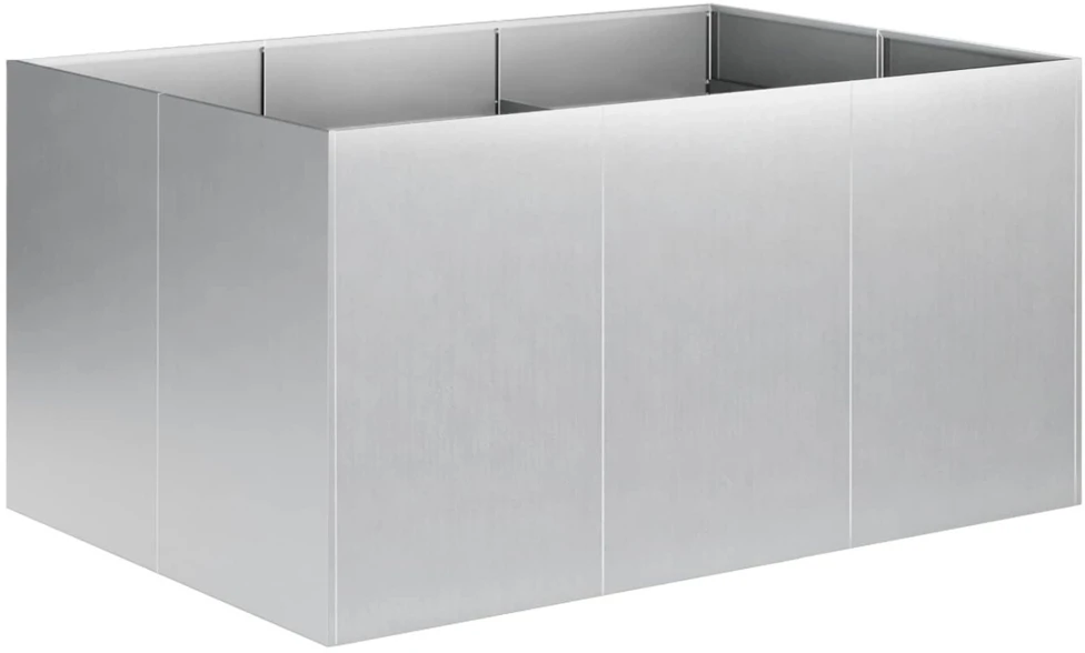 Sodo vazonas Sidabrinė 120 x 80 x 60 cm Galvanizuotas plienas