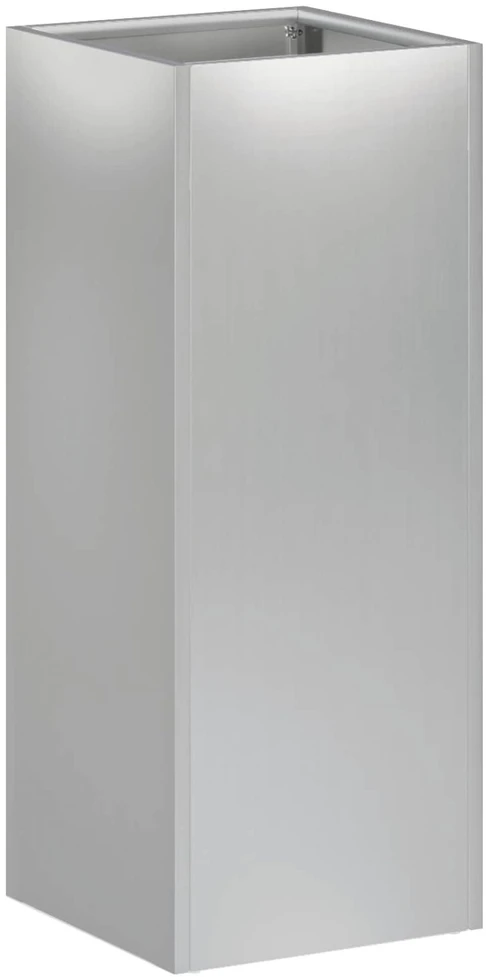 Sodo vazonas Sidabrinė 20 x 20 x 40 cm Galvanizuotas plienas
