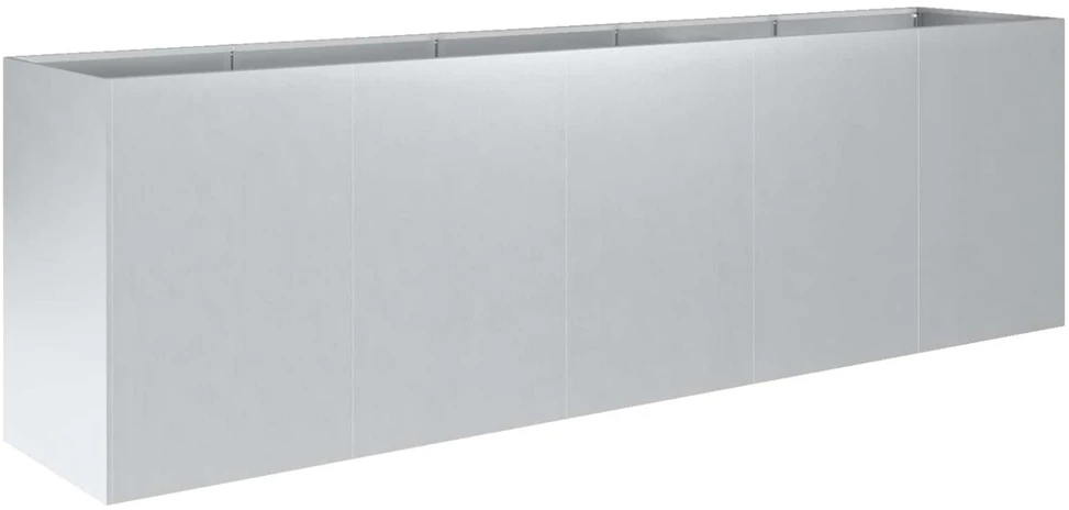 Sodo vazonas Sidabrinė 200 x 40 x 60 cm Galvanizuotas plienas