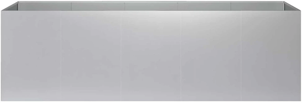 Sodo vazonas Sidabrinė 200 x 40 x 60 cm Galvanizuotas plienas