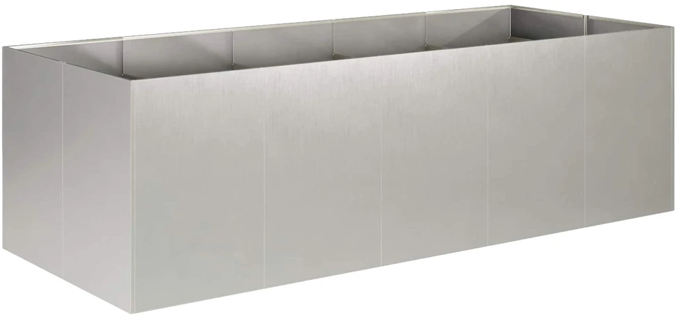 Sodo vazonas Sidabrinė 200 x 80 x 60 cm Nerūdijantis plienas