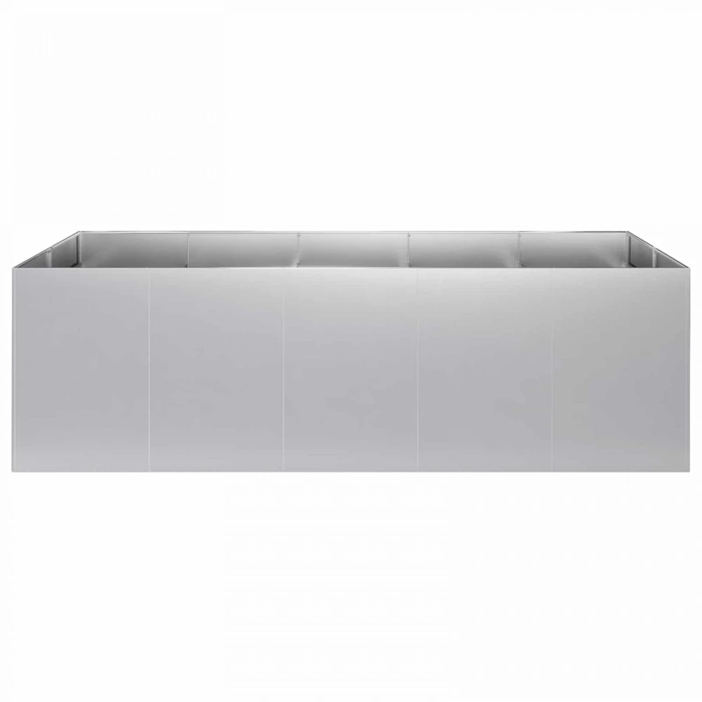 Sodo vazonas Sidabrinė 200 x 80 x 60 cm Galvanizuotas plienas