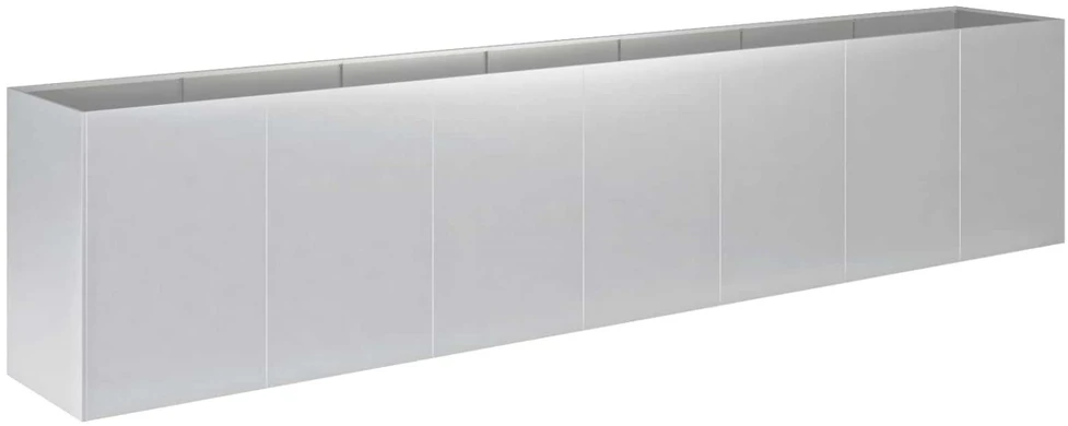 Sodo vazonas Sidabrinė 280 x 40 x 60 cm Galvanizuotas plienas