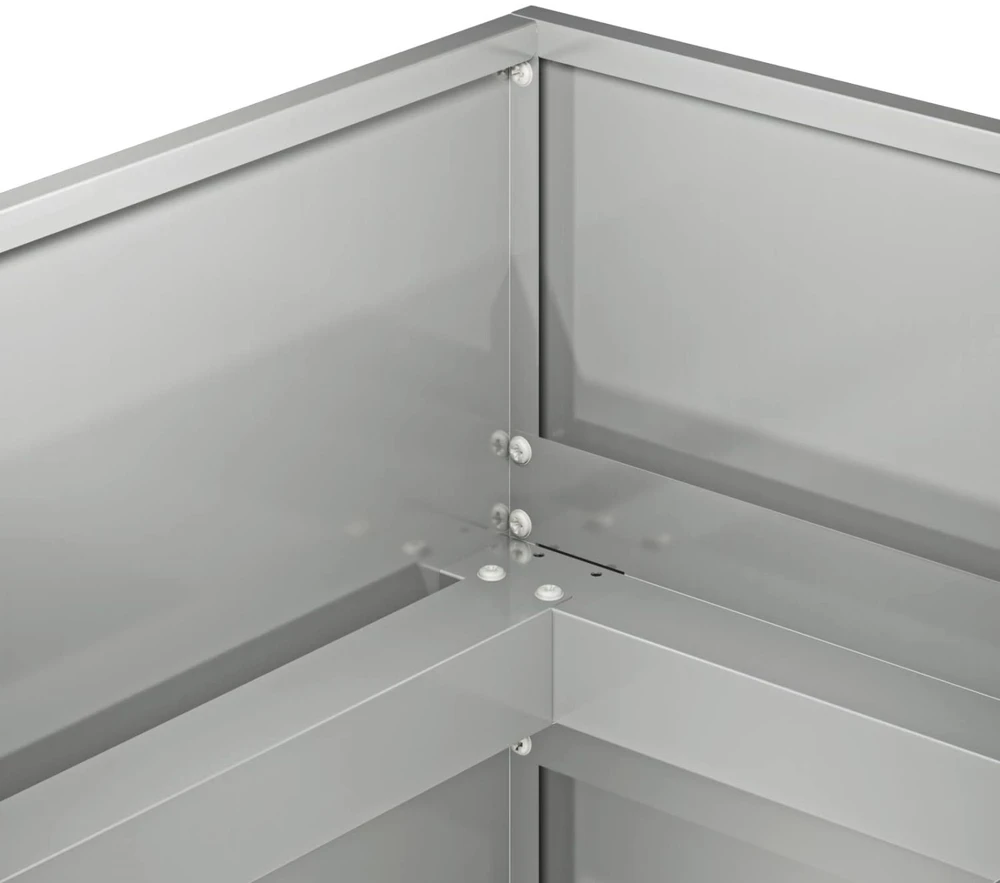Sodo vazonas Sidabrinė 280 x 80 x 60 cm Galvanizuotas plienas