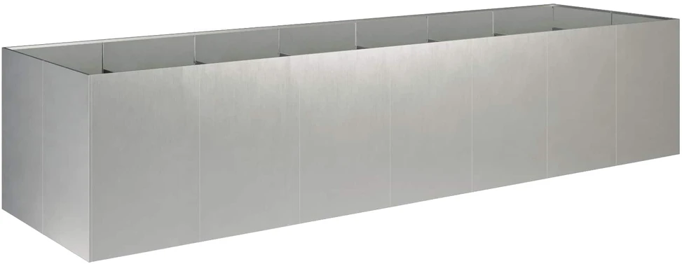Sodo vazonas Sidabrinė 280 x 80 x 60 cm Nerūdijantis plienas