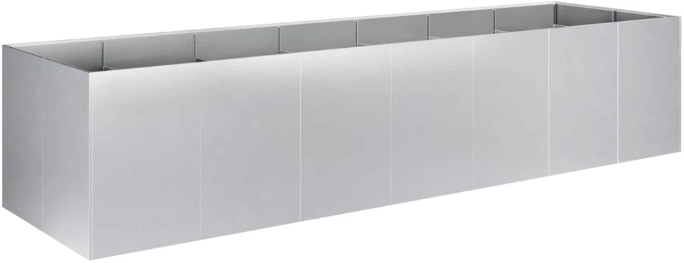 Sodo vazonas Sidabrinė 280 x 80 x 60 cm Galvanizuotas plienas