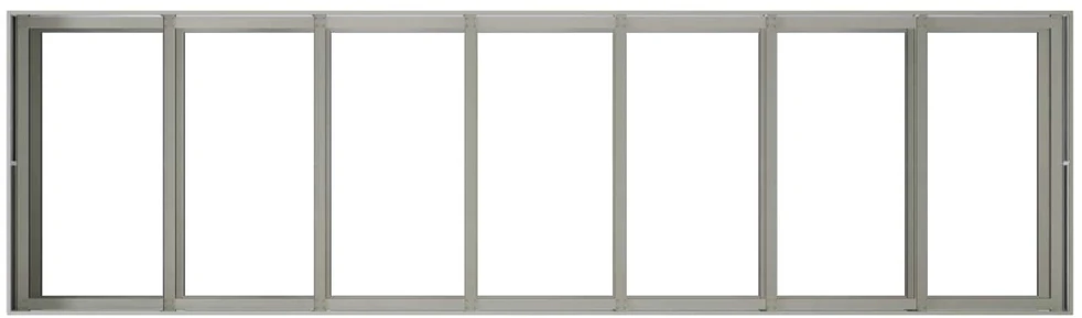 Sodo vazonas Sidabrinė 280 x 80 x 60 cm Nerūdijantis plienas