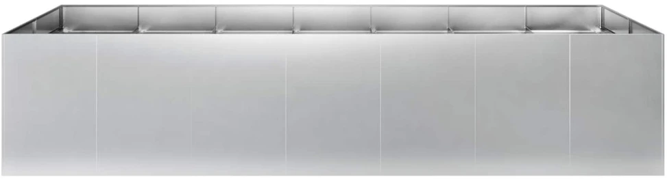 Sodo vazonas Sidabrinė 280 x 80 x 60 cm Galvanizuotas plienas