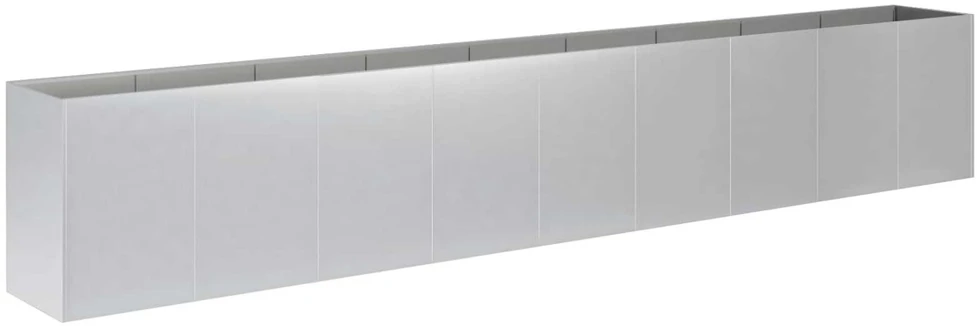 Sodo vazonas Sidabrinė 360 x 40 x 60 cm Galvanizuotas plienas