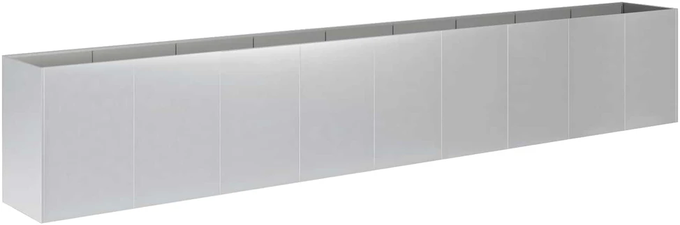 Sodo vazonas Sidabrinė 360 x 40 x 60 cm Galvanizuotas plienas