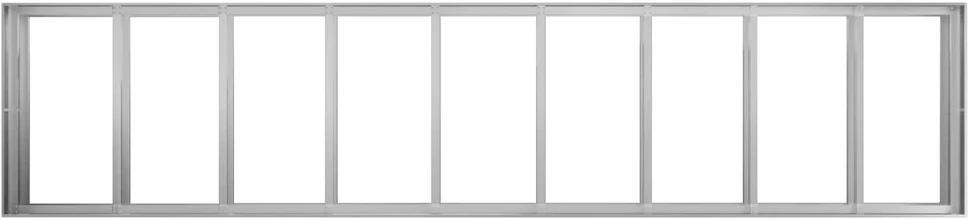 Sodo vazonas Sidabrinė 360 x 80 x 60 cm Galvanizuotas plienas