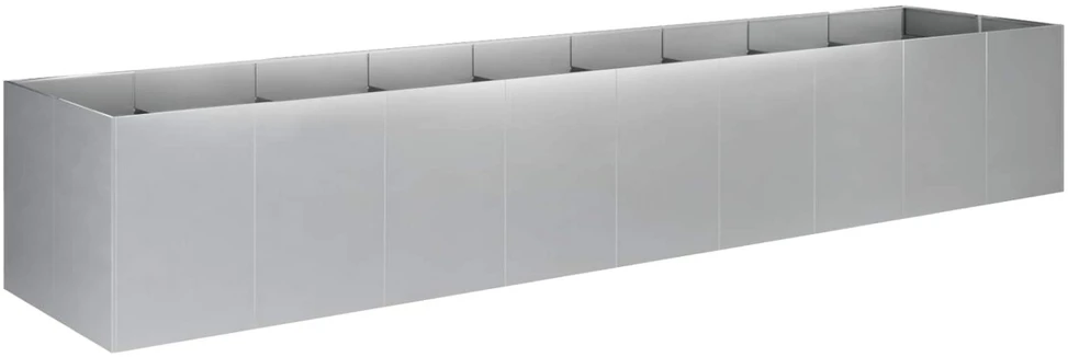 Sodo vazonas Sidabrinė 360 x 80 x 60 cm Galvanizuotas plienas