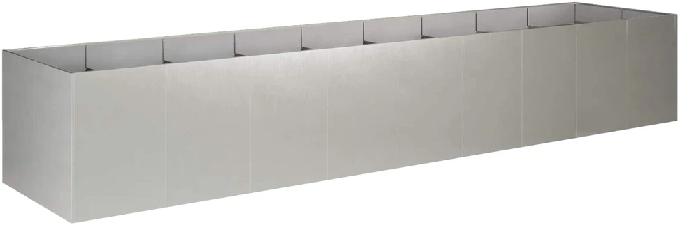 Sodo vazonas Sidabrinė 360 x 80 x 60 cm Nerūdijantis plienas