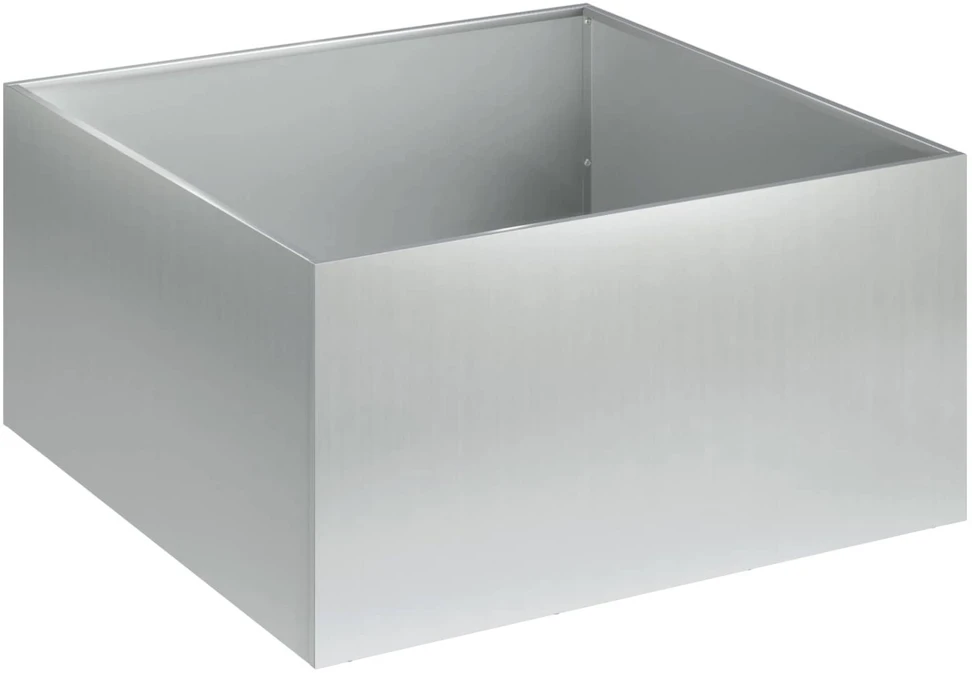 Sodo vazonas Sidabrinė 40 x 40 x 30 cm Galvanizuotas plienas