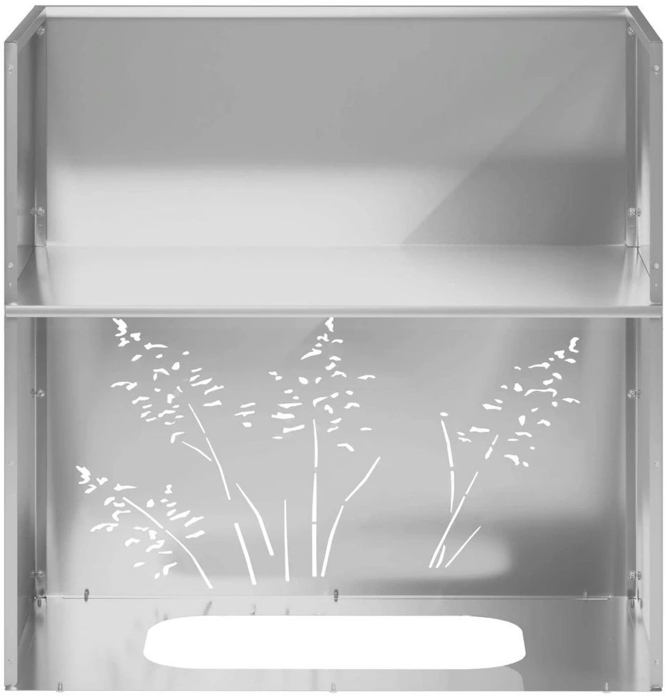 Sodo vazonas Sidabrinė 50 x 30 x 49 cm Galvanizuotas plienas