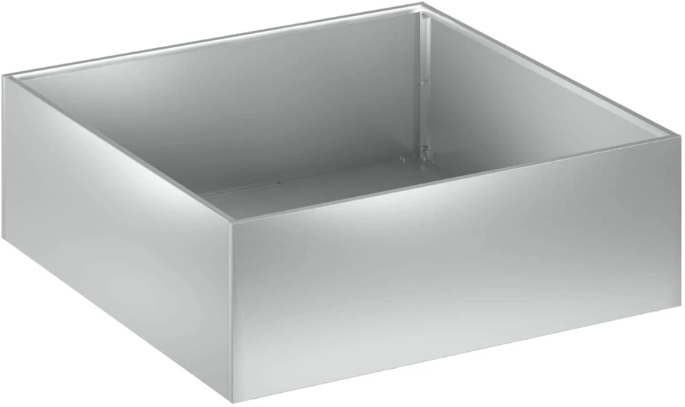 Sodo vazonas Sidabrinė 60 x 60 x 20 cm Galvanizuotas plienas